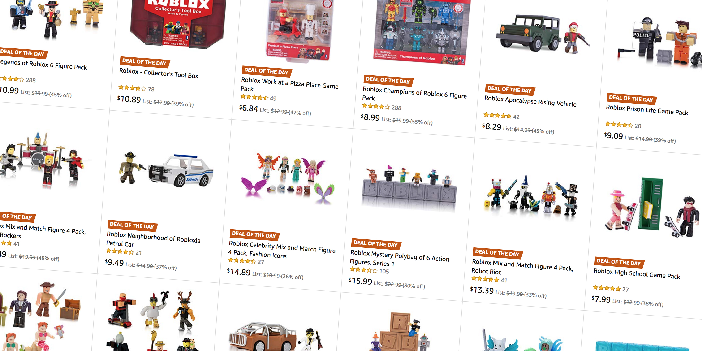 Expand Your Roblox Collection With Deals From Under 7 In Today S Amazon Gold Box 9to5toys - roblox celebrity mystery figure series 1 polybag of 6