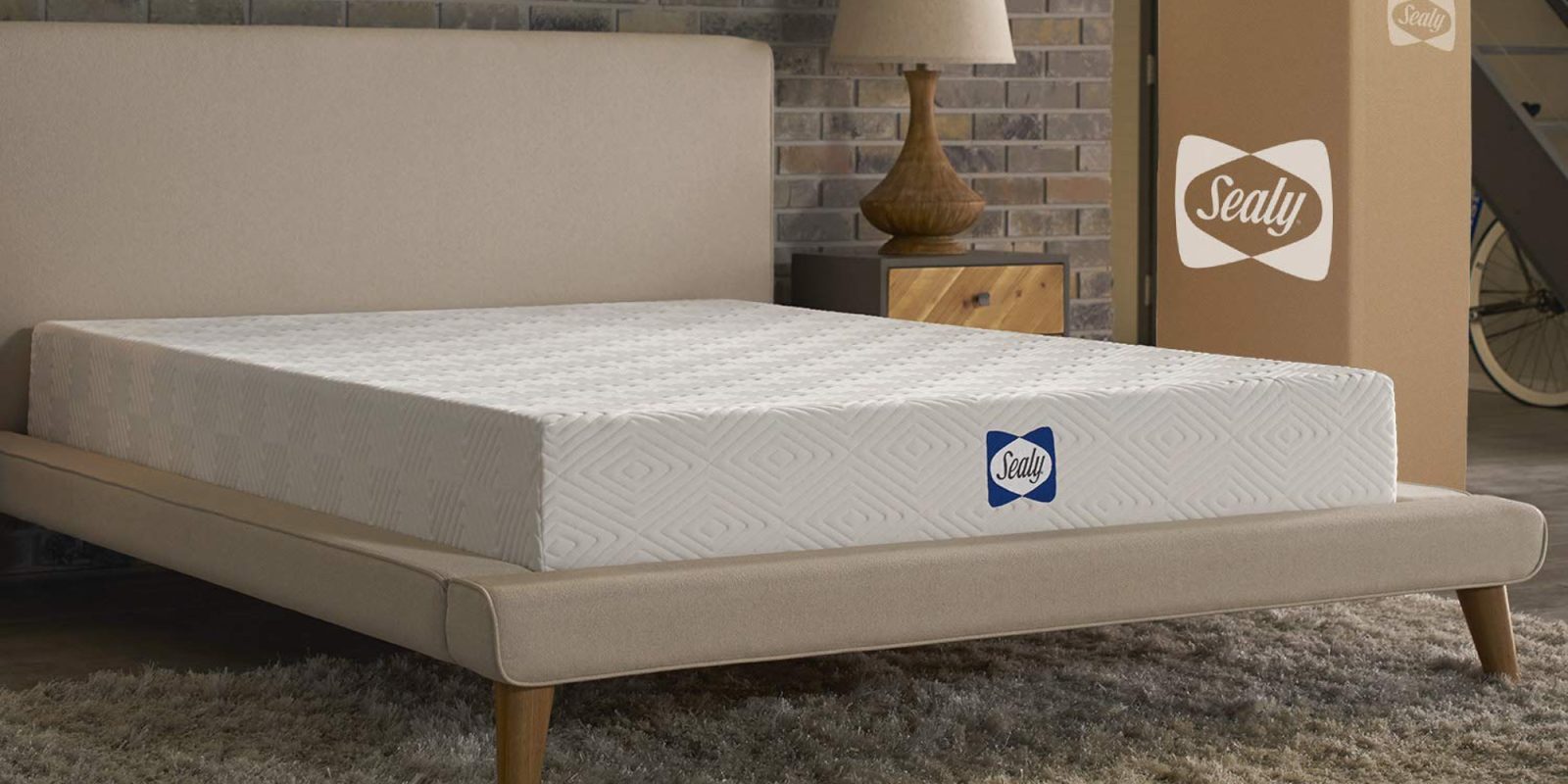 cot with sealy memory foam mattress
