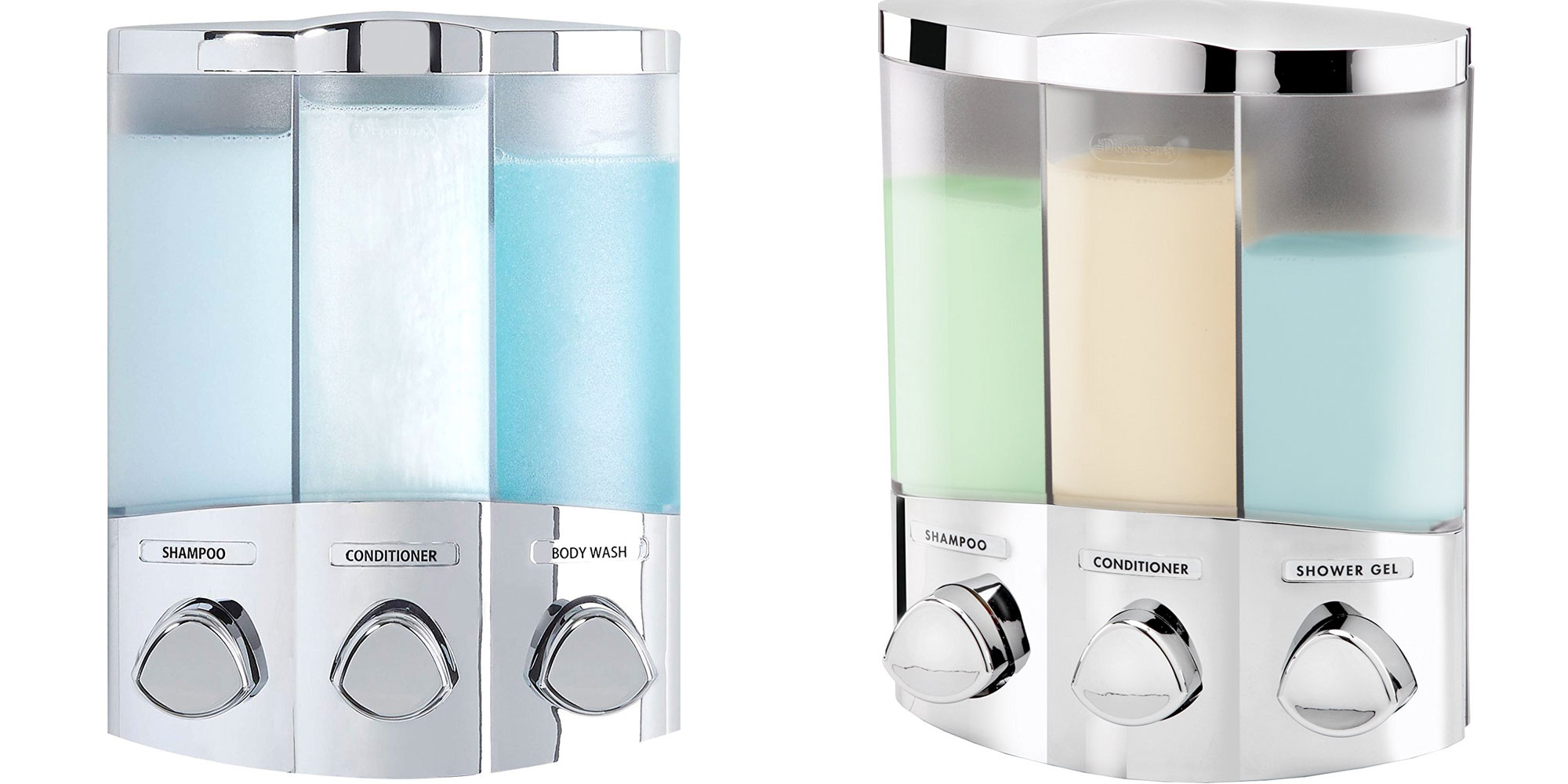 This 3-Chamber soap dispenser helps you organize the shower for just ...