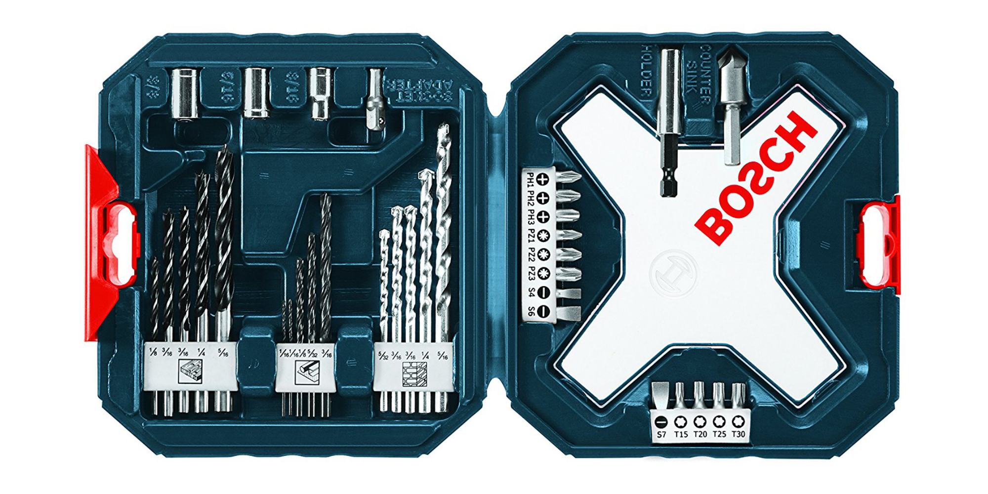Get to work with a Bosch 34piece Drill/Drive Bit Set for 6 at Amazon