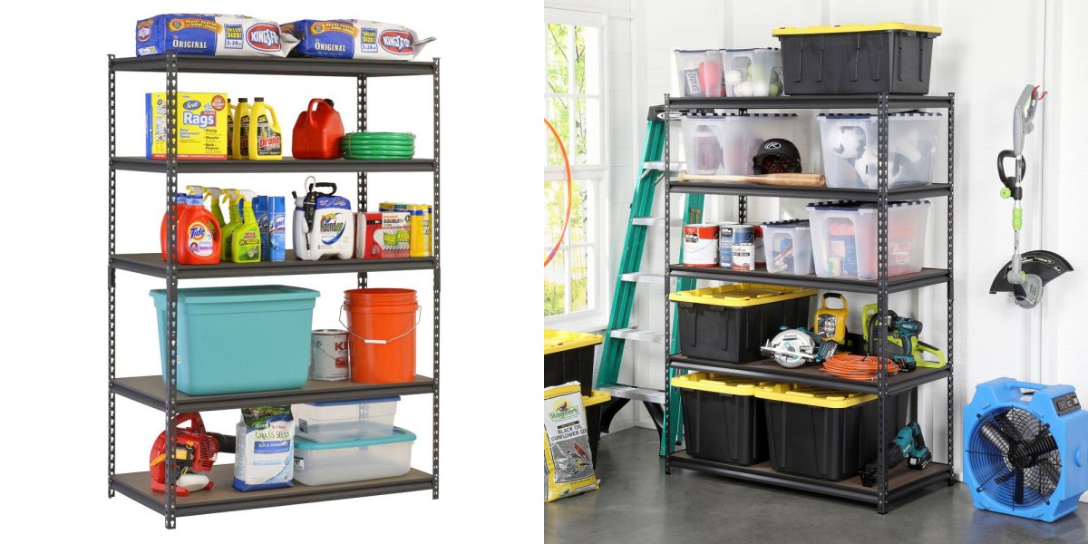 Organize your garage this fall 5shelf rack w/ 4,000Lb. capacity for