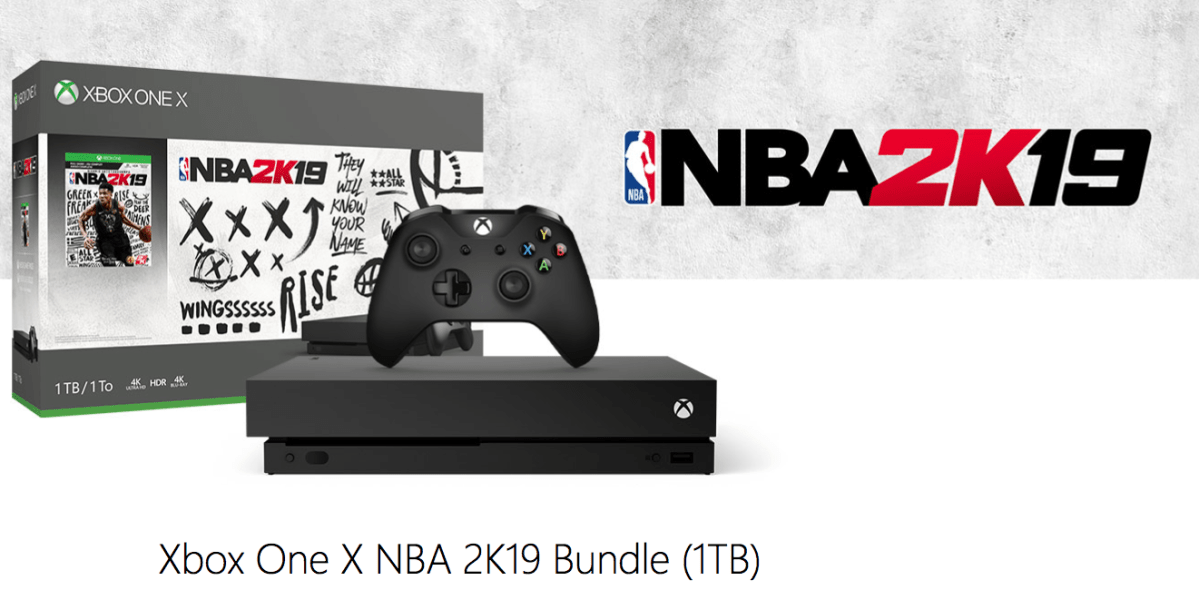 bijgeloof Bedreven Denemarken Microsoft's Xbox One X 1TB NBA 2K19 bundle w/ an extra controller is more  than $180 off
