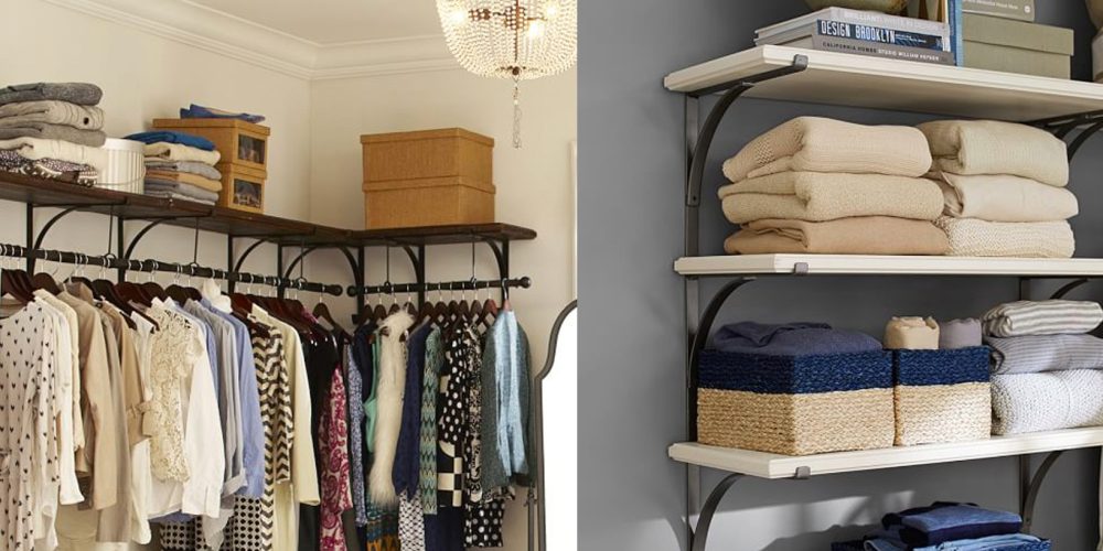 New York Closet Collection Clothing Rod & Shelf