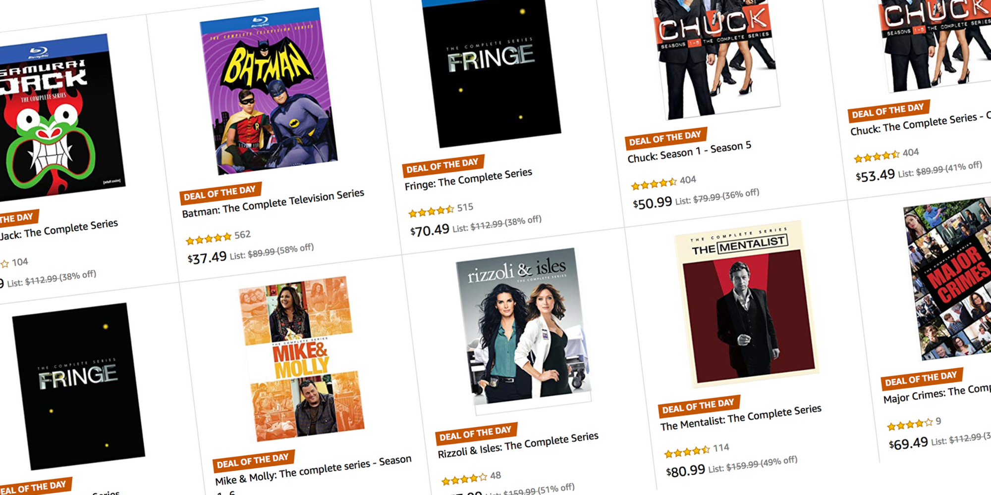 Today only, save on TV show Bluray/DVD collections from 37.50 Batman