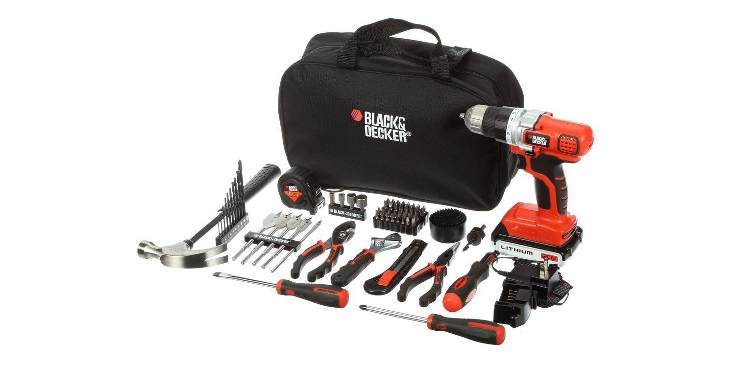 BLACK+DECKER's Project Kit includes a drill, hammer, more for $56.50 ...
