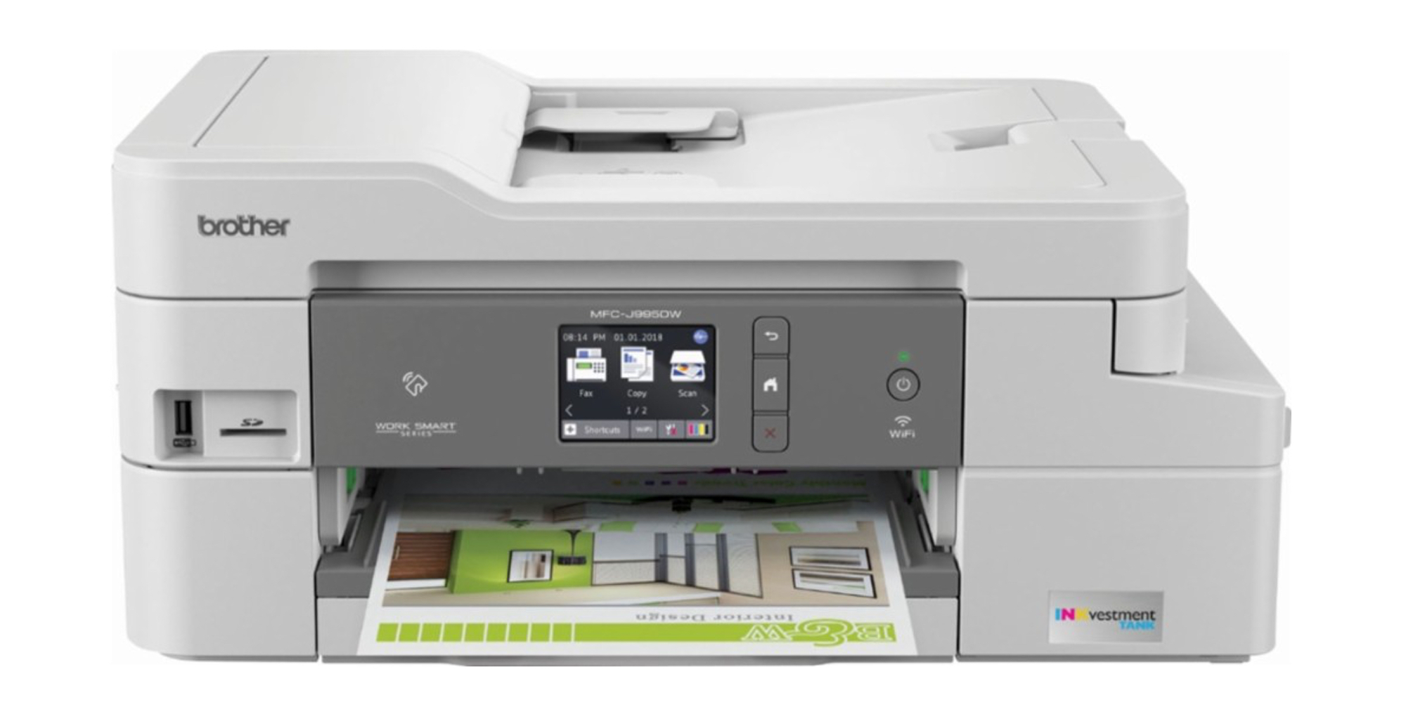 Brother's AirPrint-enabled Inkjet Printer includes a year's worth of ...