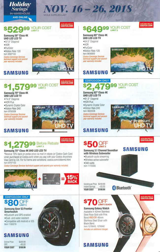 Costco Black Friday ad reveals first look at this year's deals - 9to5Toys - Does Models Do Black Friday Deals