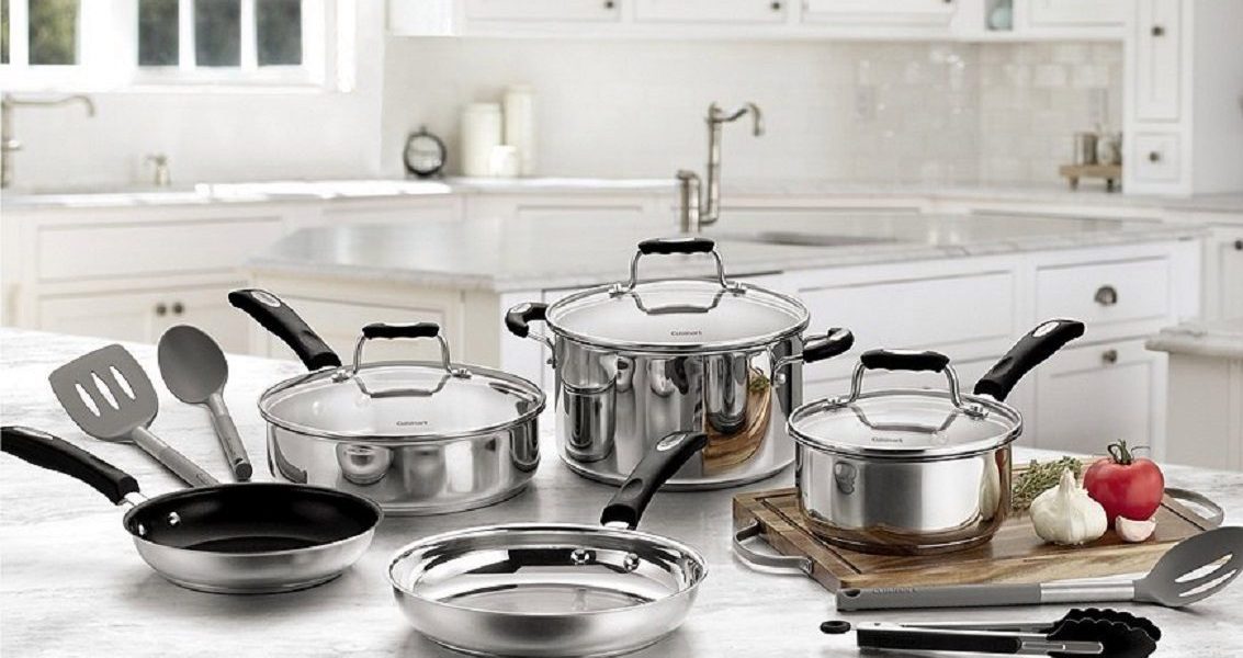 A Cuisinart 12-pc. Stainless Steel Cookware Set can be yours for $80 ...