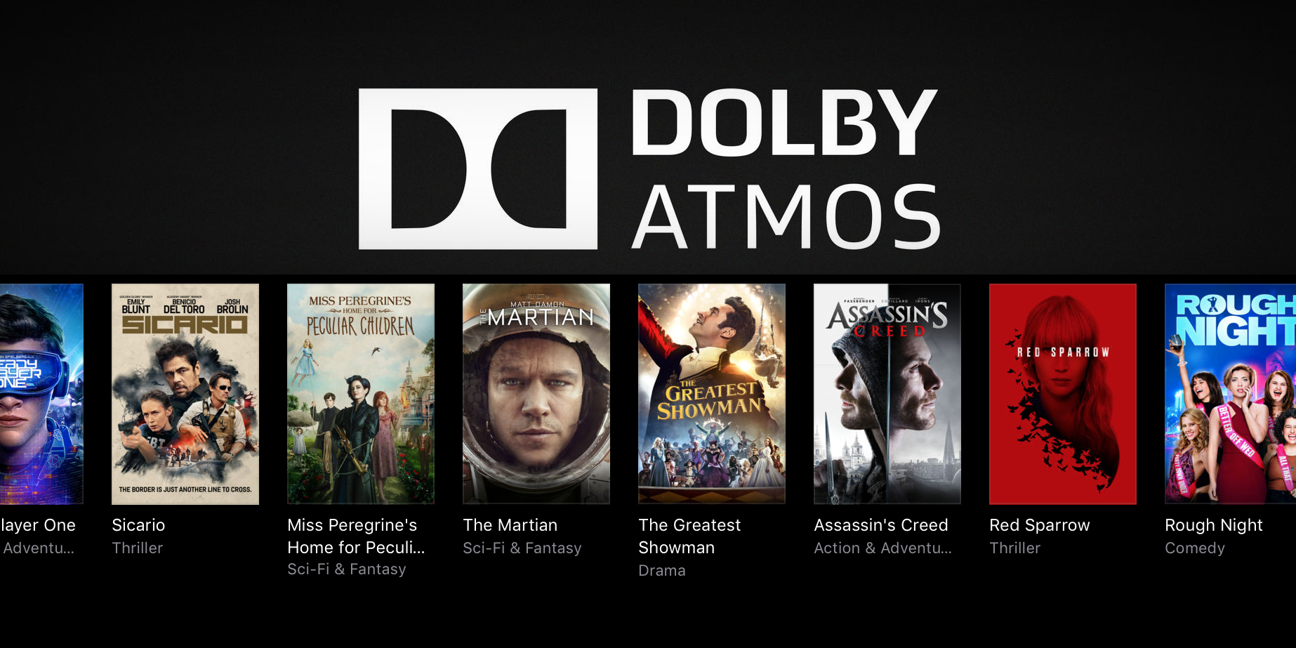 dolby atmos movies for sale