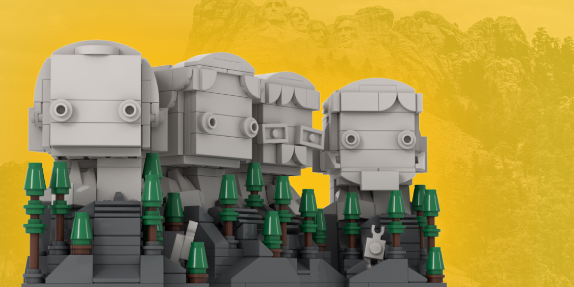 LEGO Ideas October BrickHeadz Mount Rushmore