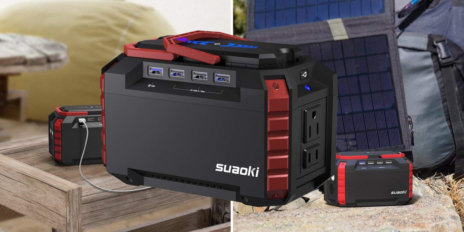 Suaoki's Power Station keeps your gear running w/ a 40500mAh battery at