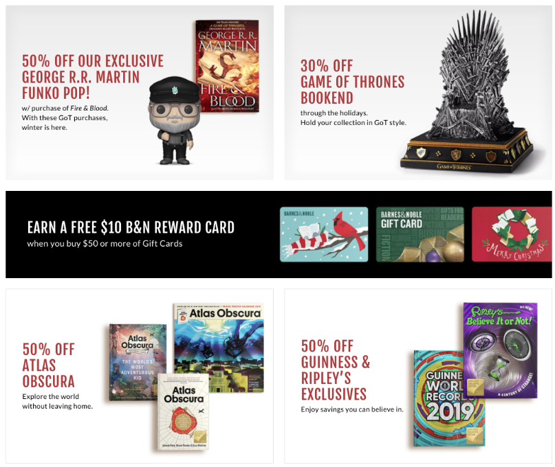 Barnes & Noble Black Friday Ad 2018 Books up to 50 off, Nook, Funko