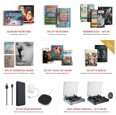 Barnes Noble Black Friday Ad 2018 Books Up To 50 Off Nook