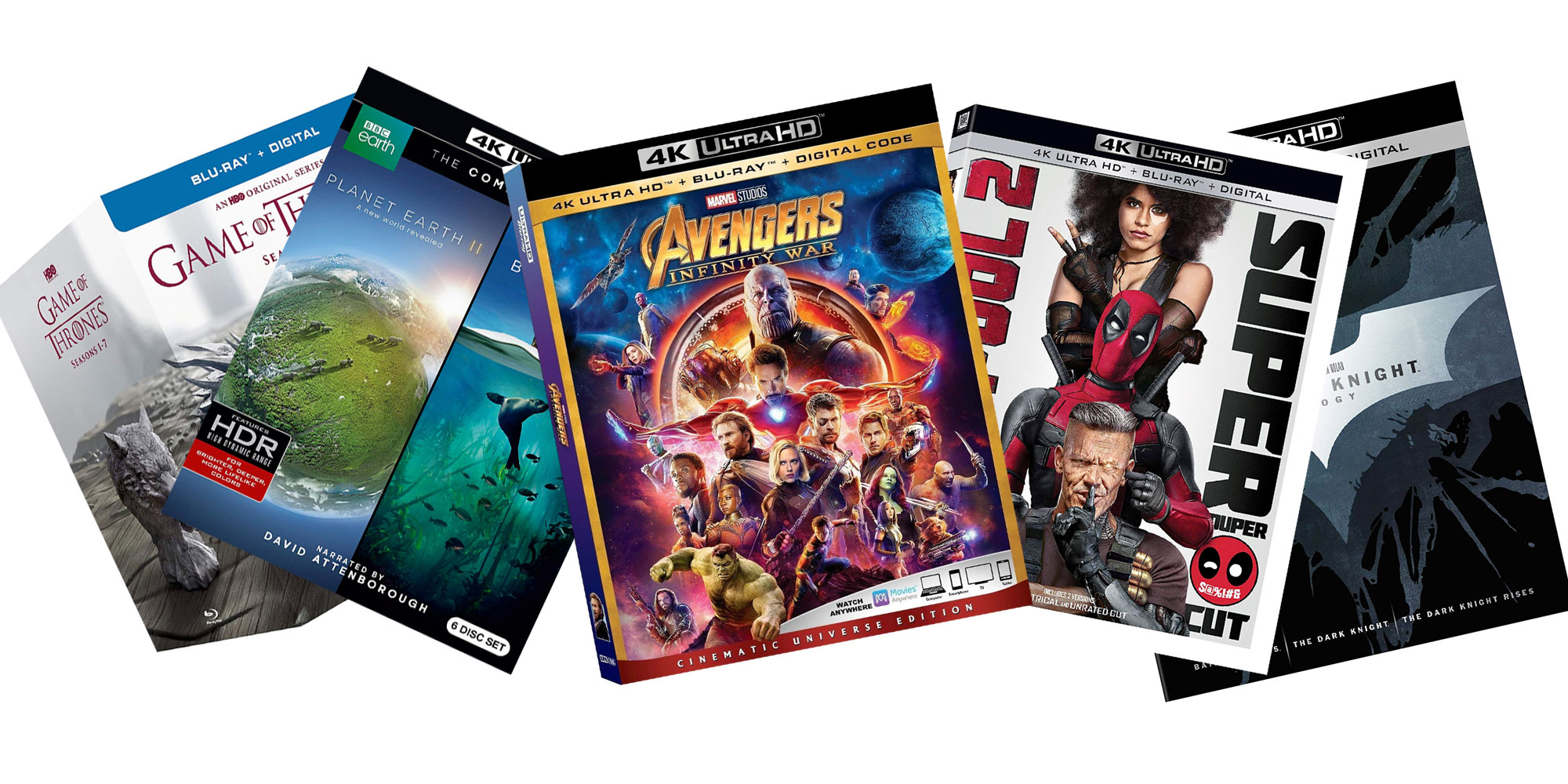 Black Friday Bluray Deals from 4 Avengers Infinity War, Game of