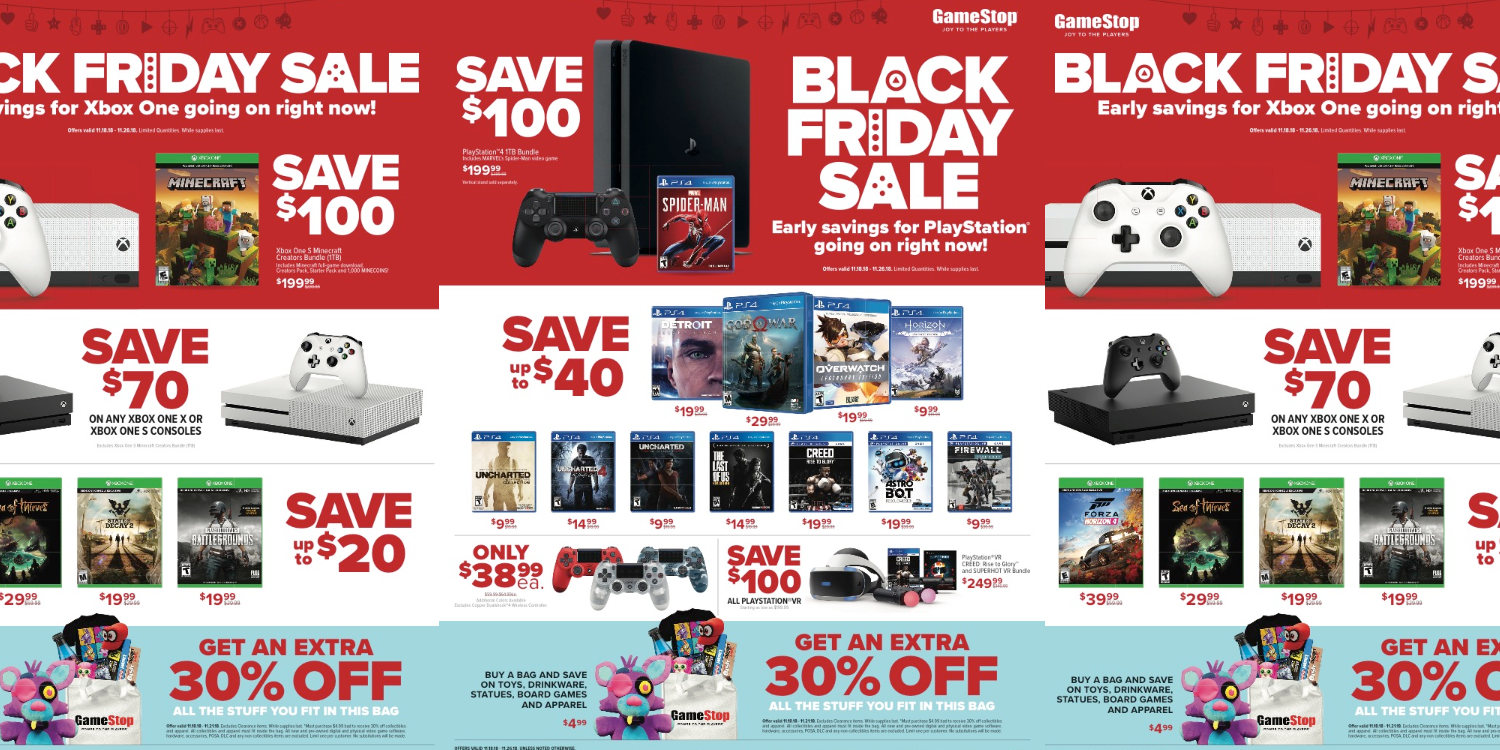 black friday ps4 deals 2018