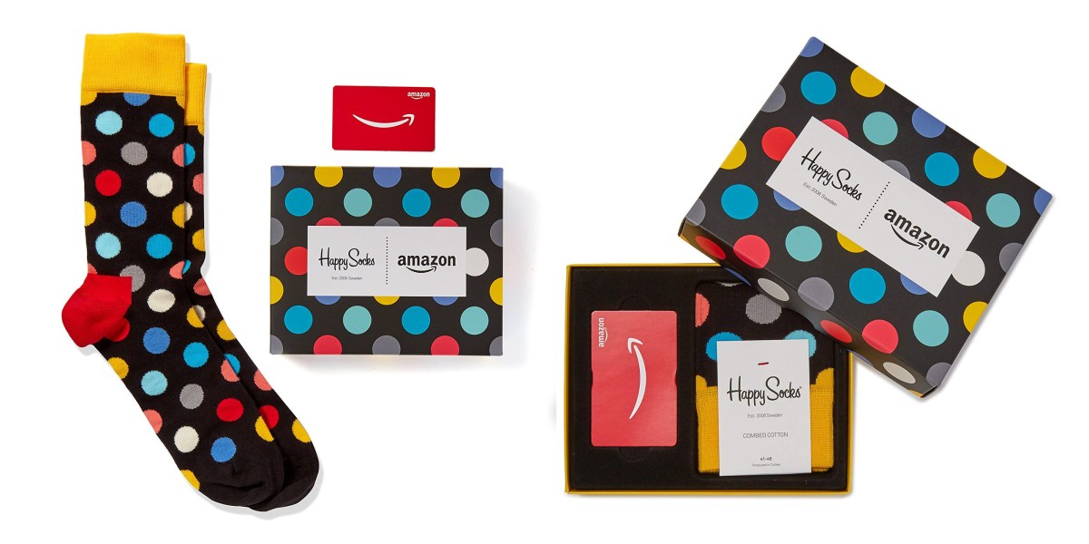 Get some FREE Happy Socks w/ $100 Amazon Gift Cards for Black Friday