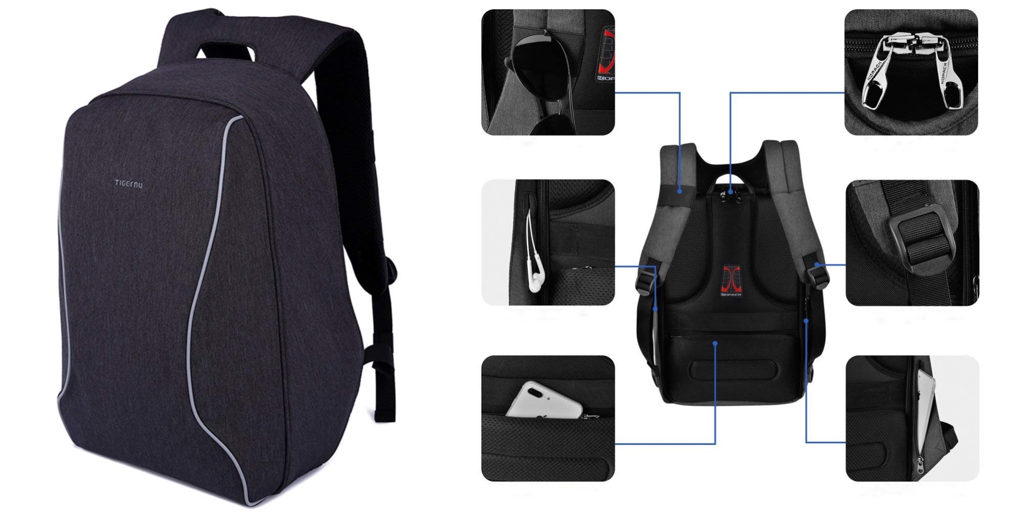 backpack that opens from the back