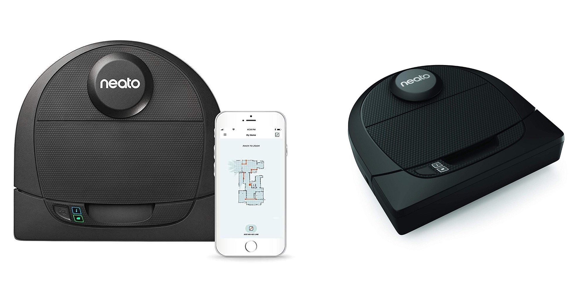 Neato's D4 Robot Vacuum offers a Dshaped design that lets it clean