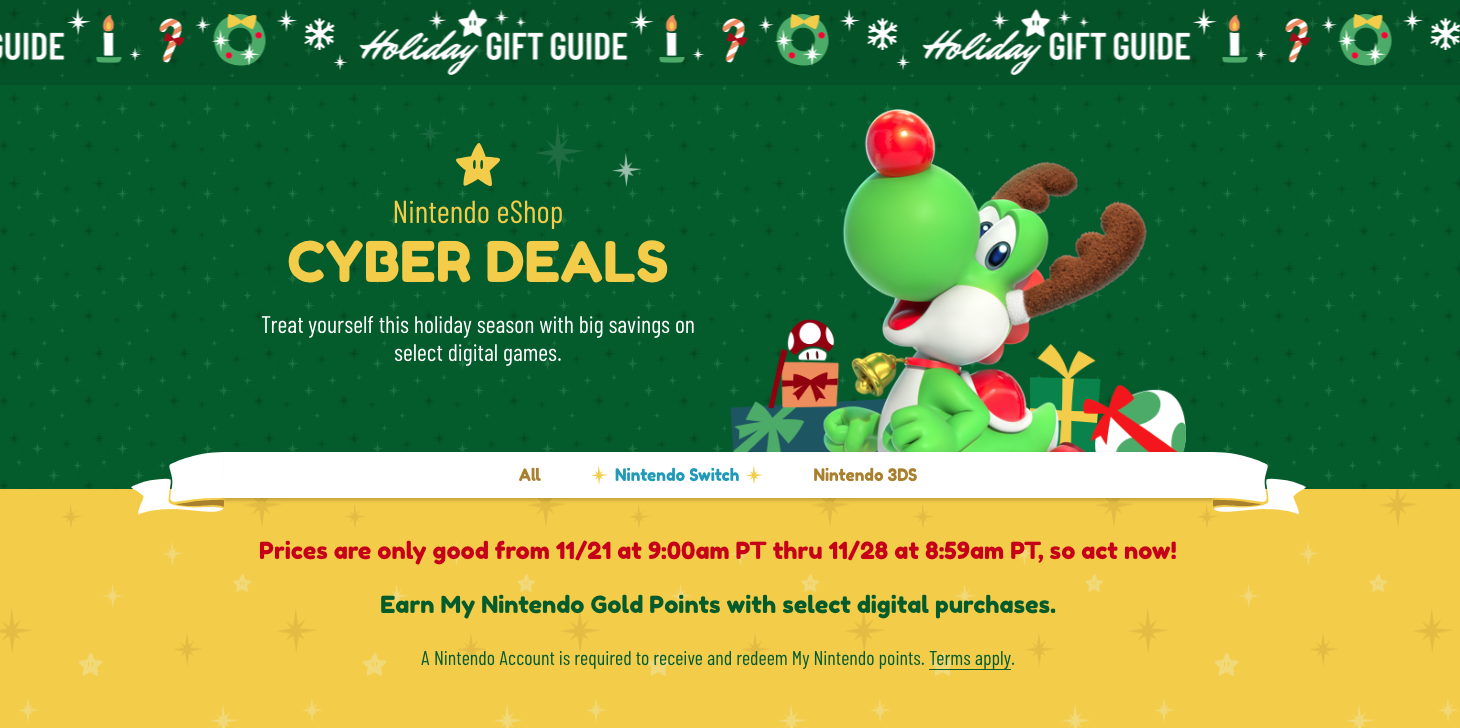 Nintendo Black Friday sale from 13 Messenger, Shovel Knight