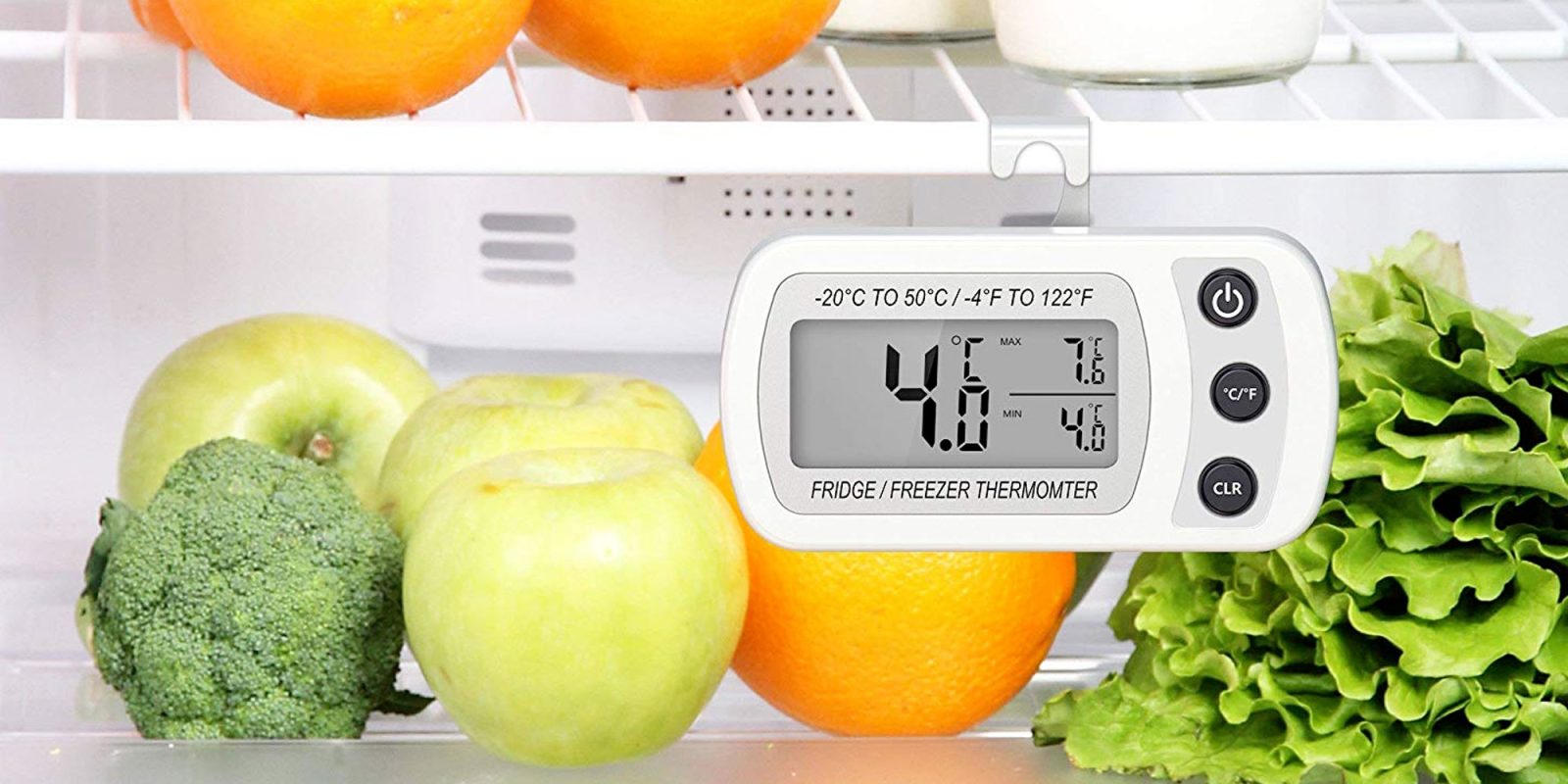 Always know your fridge's temp w/ this digital thermometer for just 6