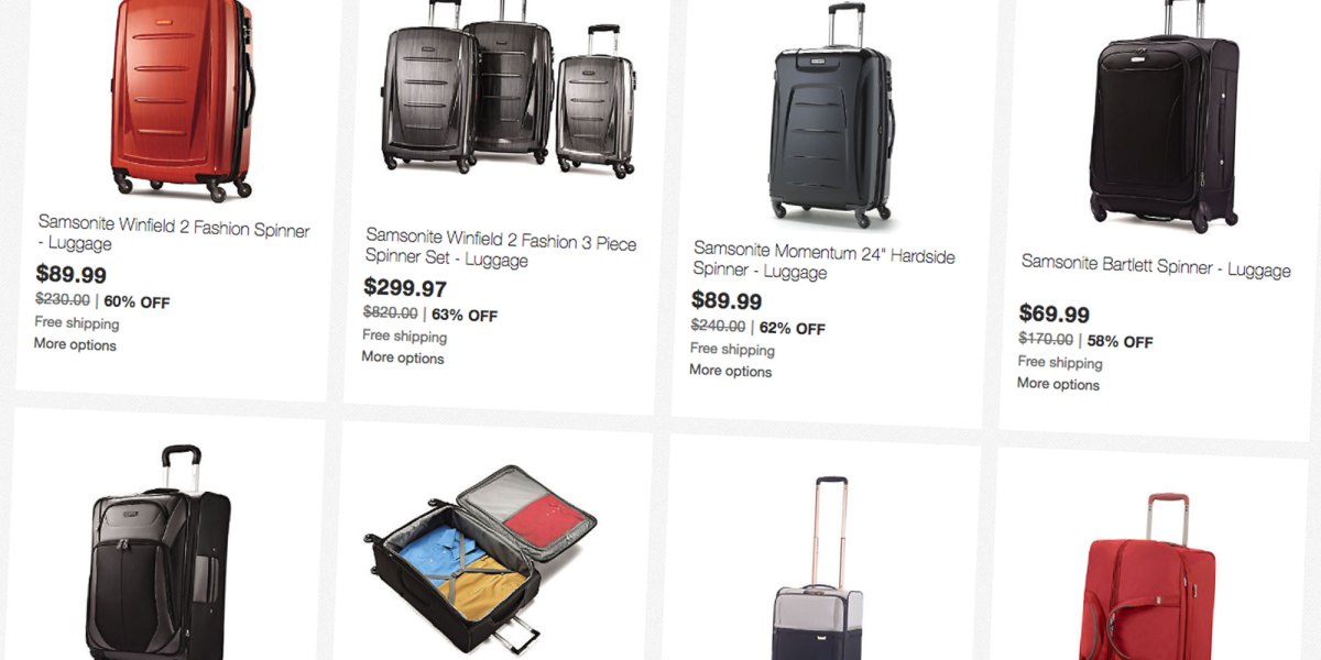 Save 20% on select Samsonite luggage sets with this eBay sale
