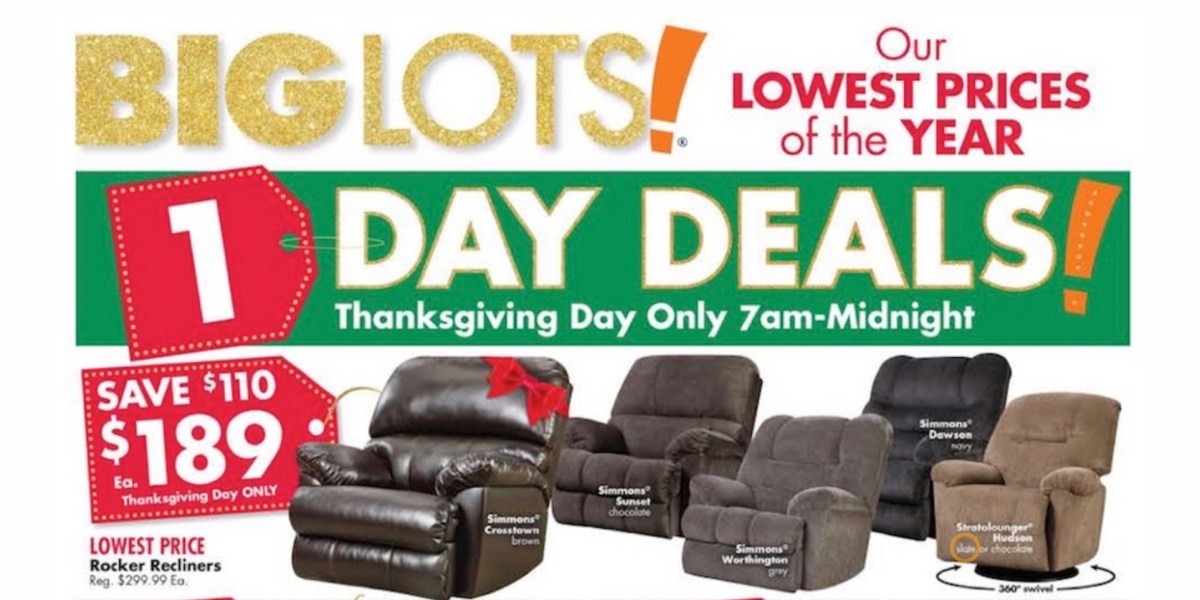 Big Lots Black Friday Ad reveals Thanksgiving Day sale, more 9to5Toys
