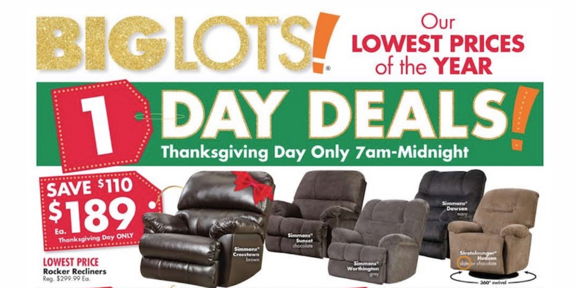 Big Lots Black Friday Ad reveals Thanksgiving Day sale, more - 9to5Toys - What Deals Thanksgiving Black Friday