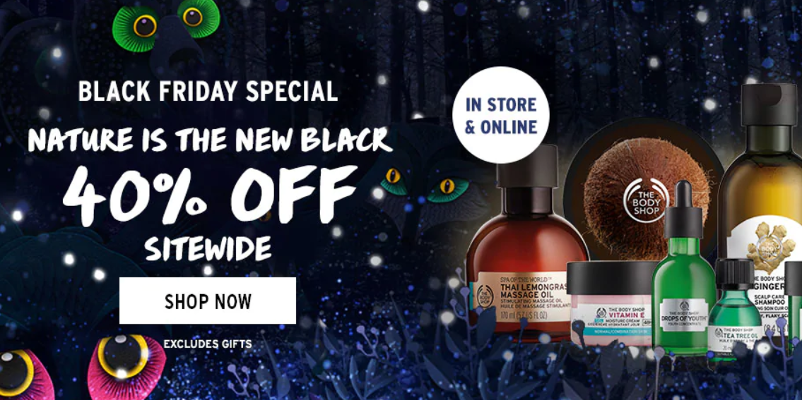 Treat your skin to The Body Shop's Black Friday Sale, with 40 off