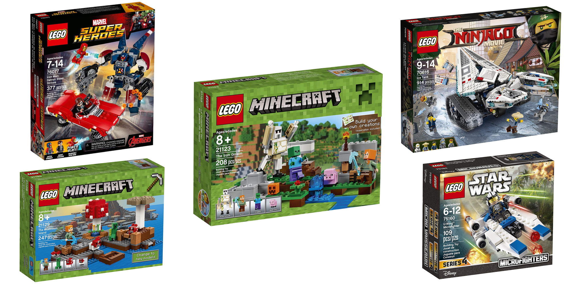 Save 55 on LEGO's Minecraft Iron Golem Kit at 9 shipped, more sets