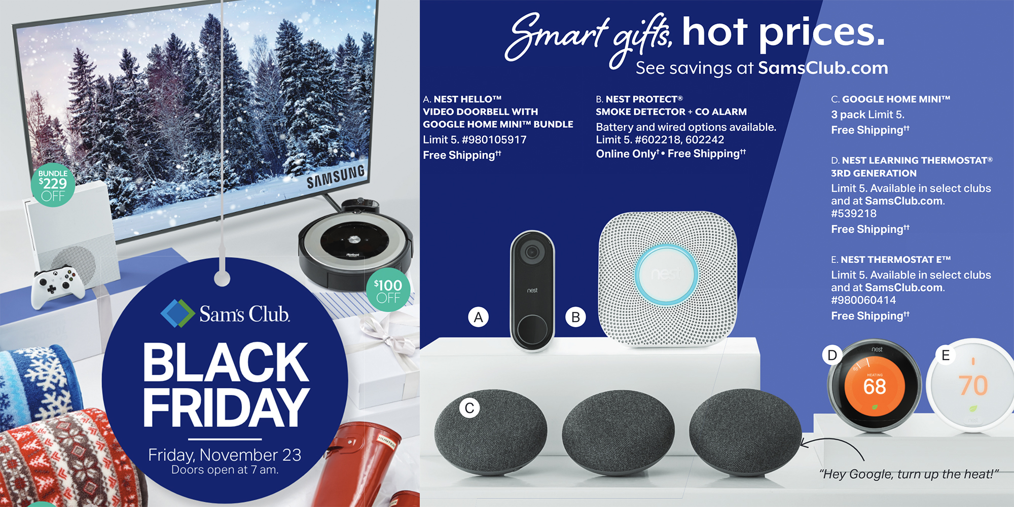 Sam's Club Black Friday ad Deals on Nest, TVs, and more 9to5Toys