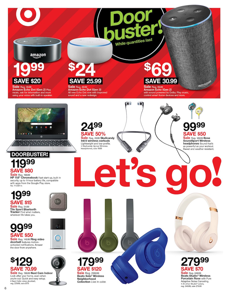 target black friday echo dot