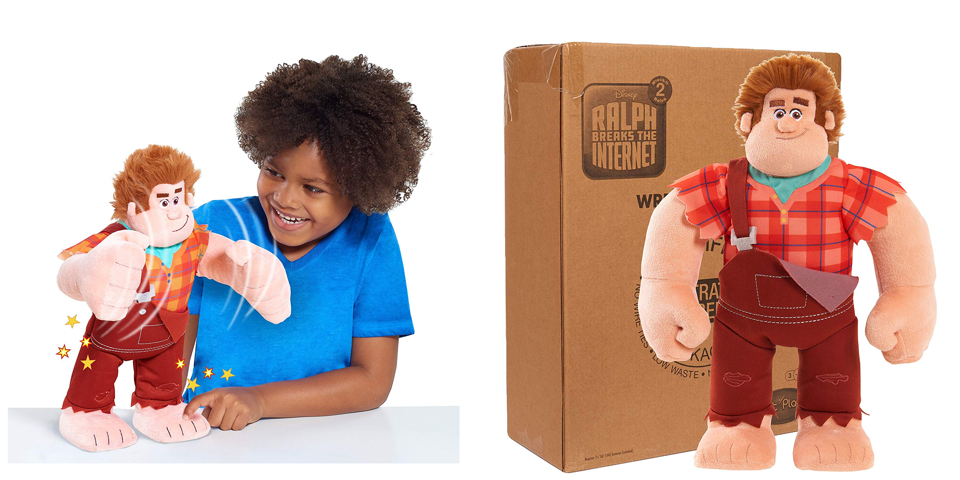 Disney Ralph Breaks the Internet Wreck-It Ralph Talking Action Figure New w  Box 