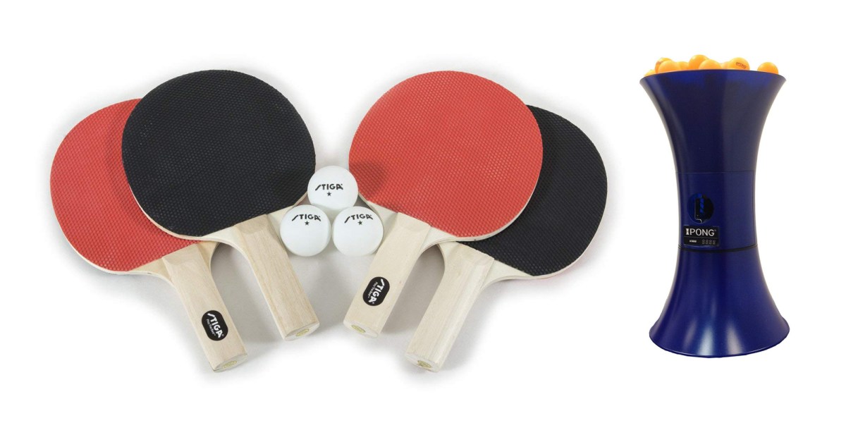 Table Tennis Accessories from $10 in today's Gold Box: paddles, training  robot, balls, more