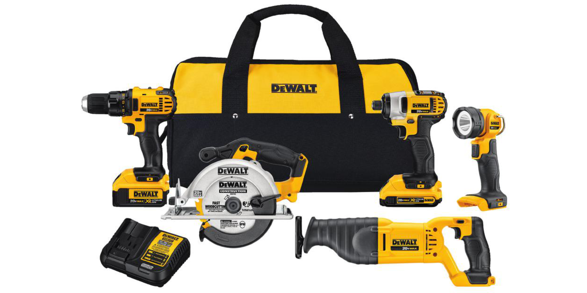 Home Depot has a DEWALT 20V 5Tool Combo for 279 shipped (100 off