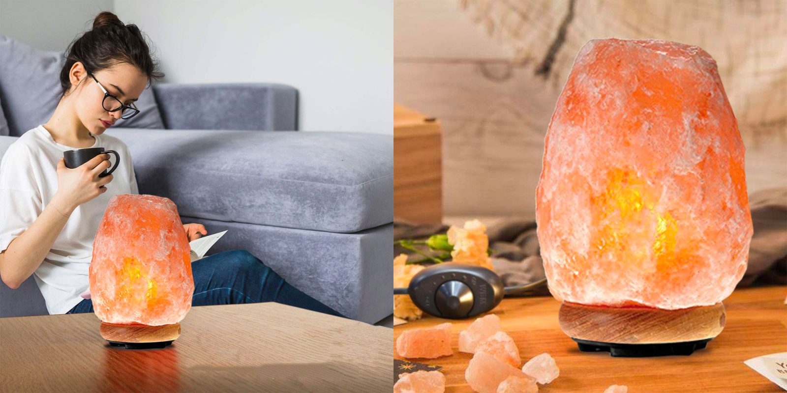 Add this Himalayan salt lamp to any room & upgrade your decor for 9.50