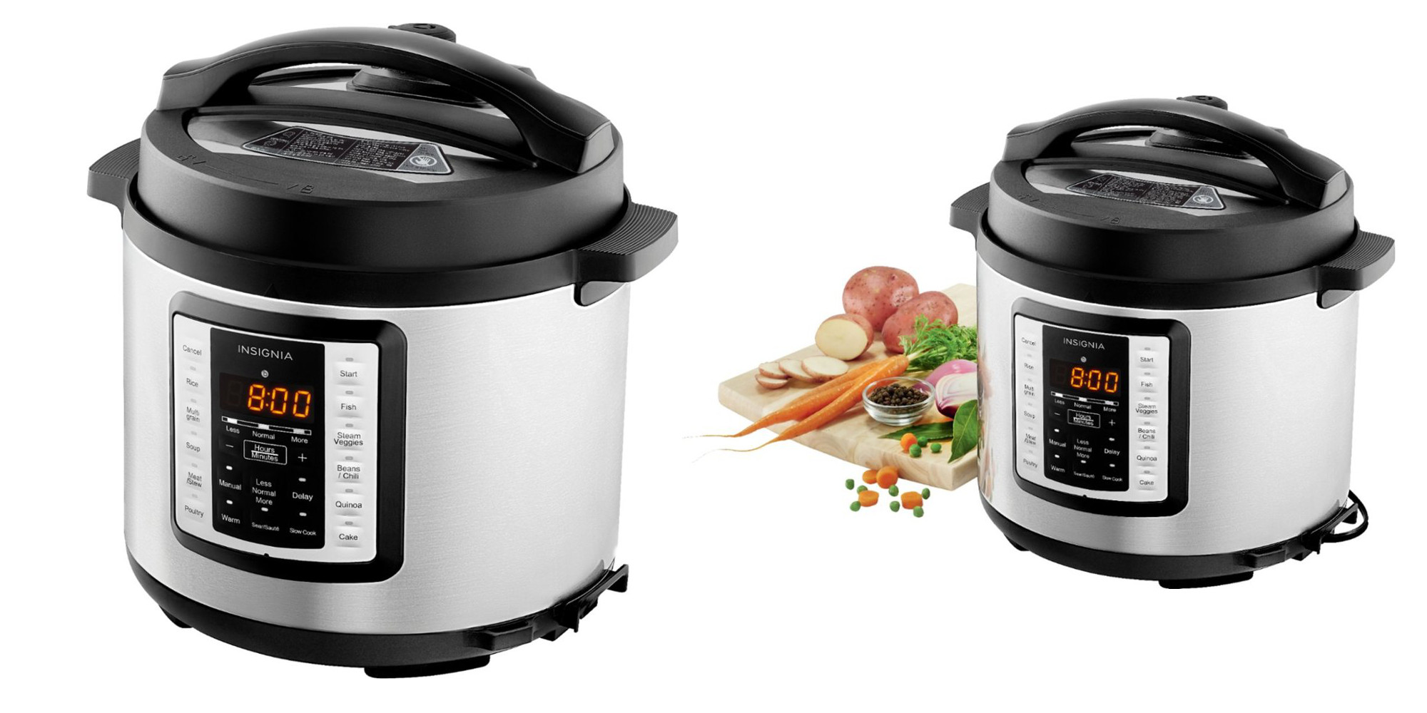Insignia Quart Multi Function Pressure Cooker Stainless Steel