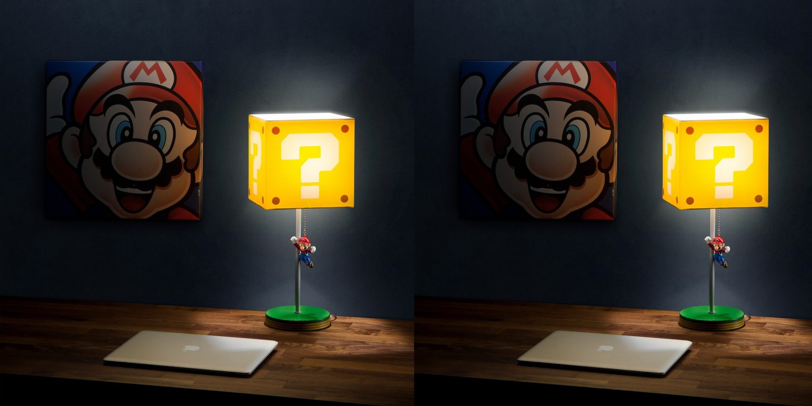 The game room lighting you've been waiting for Super Mario Block Lamp