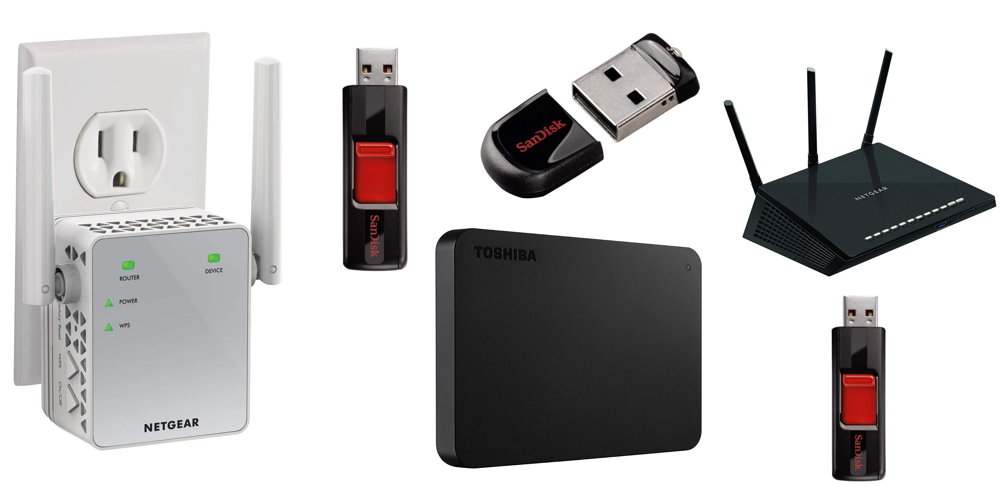 Amazon 1day storage & networking sale from 10 hard drives, routers