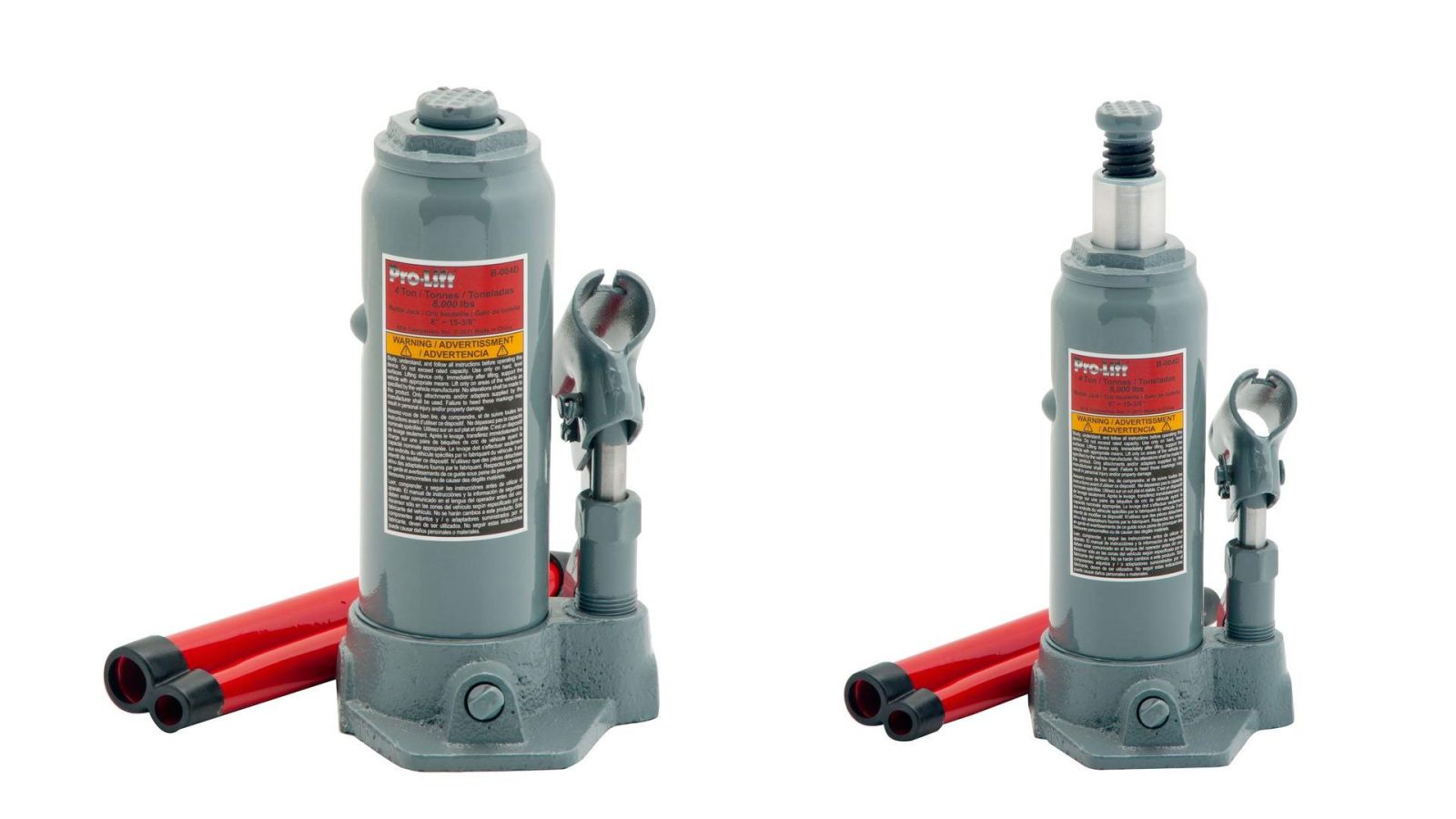 Do your own oil changes & tire rotations with a 4ton hydraulic bottle