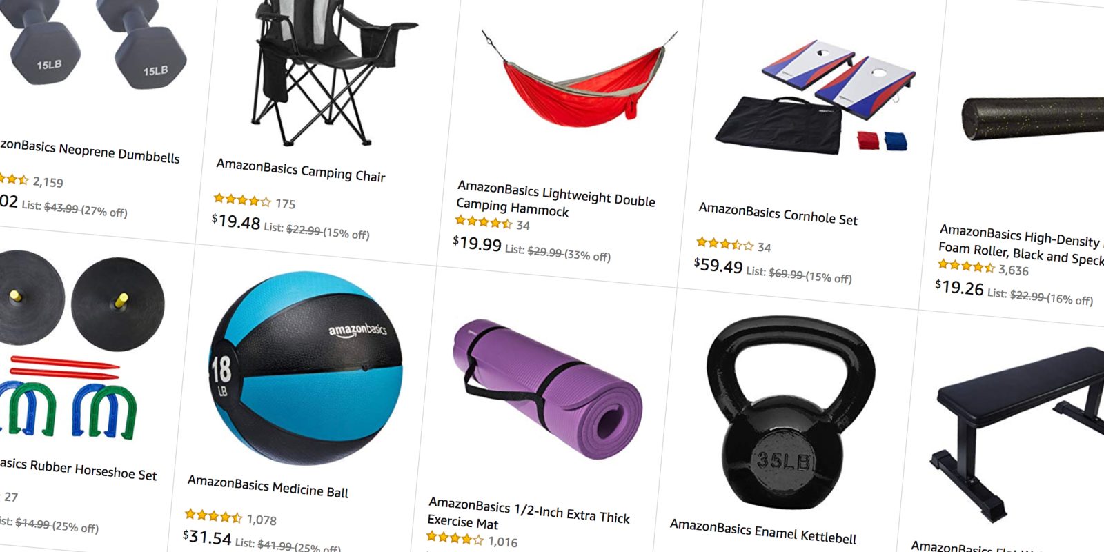 AmazonBasics sports equipment sale takes up to 30% off weights, yoga mats, exercise gear, more