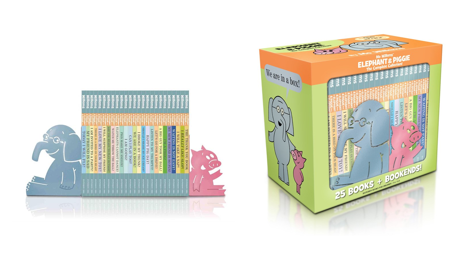Add 25 hardcover installments of Elephant & Piggie to your kid's
