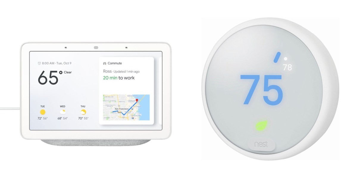Score the Google Home Hub plus Nest E Thermostat for $160 shipped ($270  value)