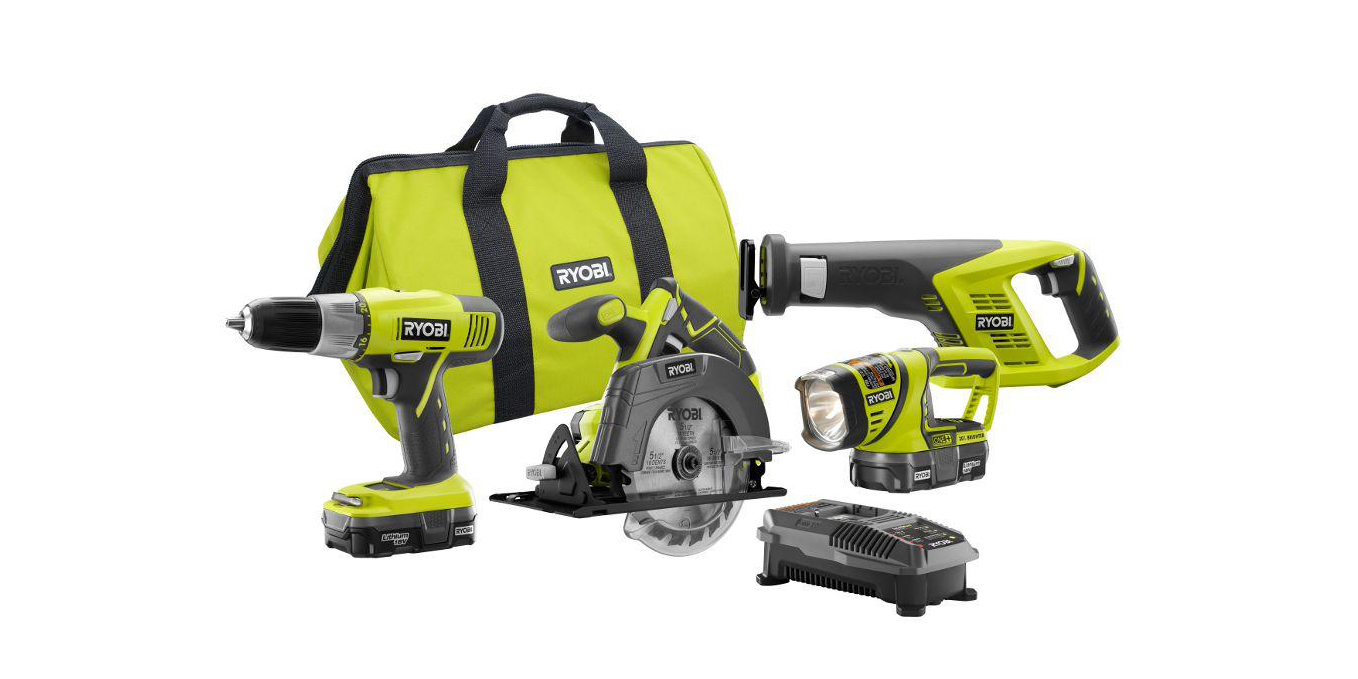 For $129 you can get a Ryobi 4-tool Combo Kit with 2 batteries (Reg