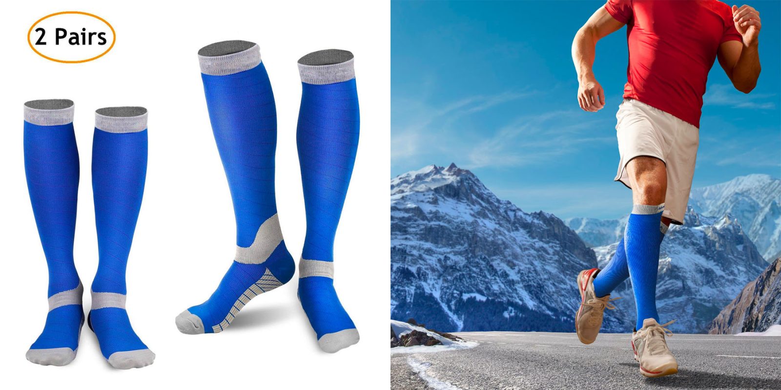 Grab 2 pairs of compression socks for just 6 shipped at Amazon (Reg
