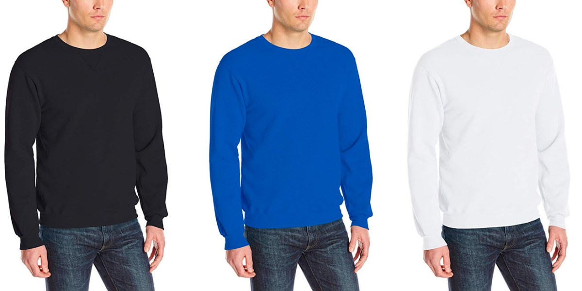 Fruit of the Loom's Men's Crew Sweatshirts are now on sale from $7 at ...