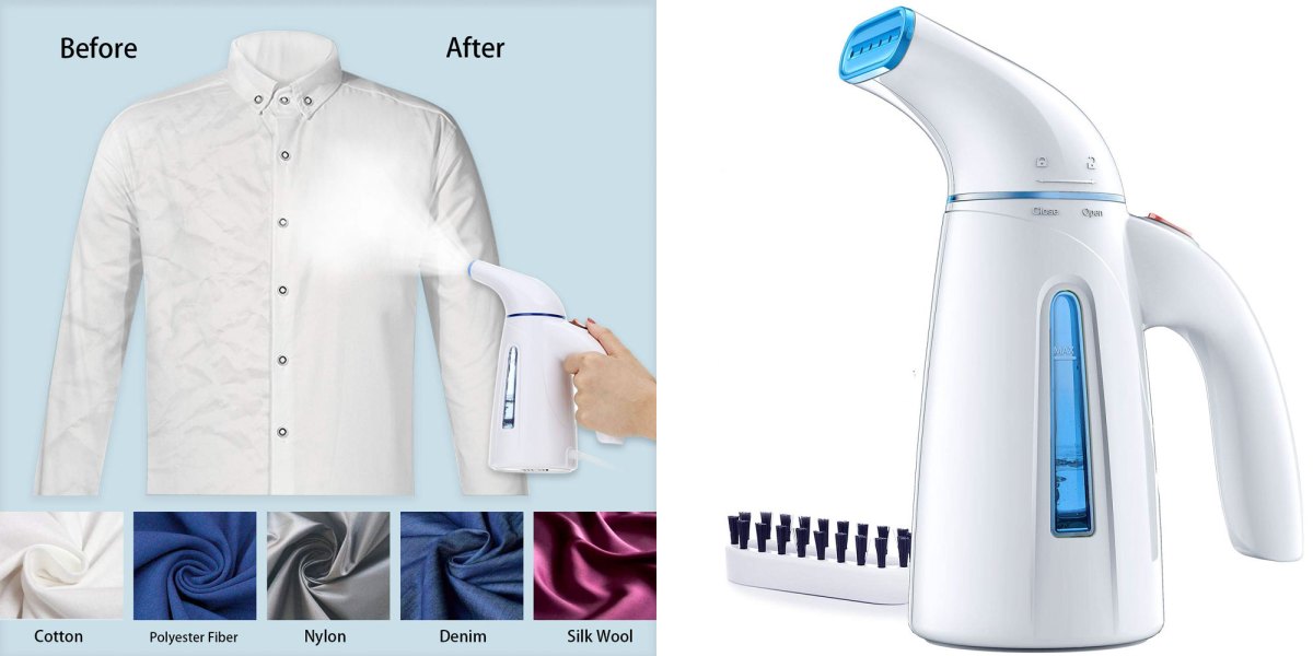 This $12 Prime shipped garment steamer banishes wrinkles & is perfect ...