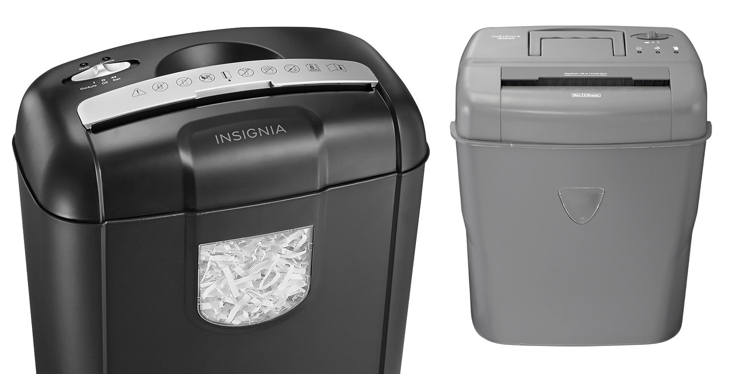 Protect your personal info with an Insignia Crosscut Shredder from 24