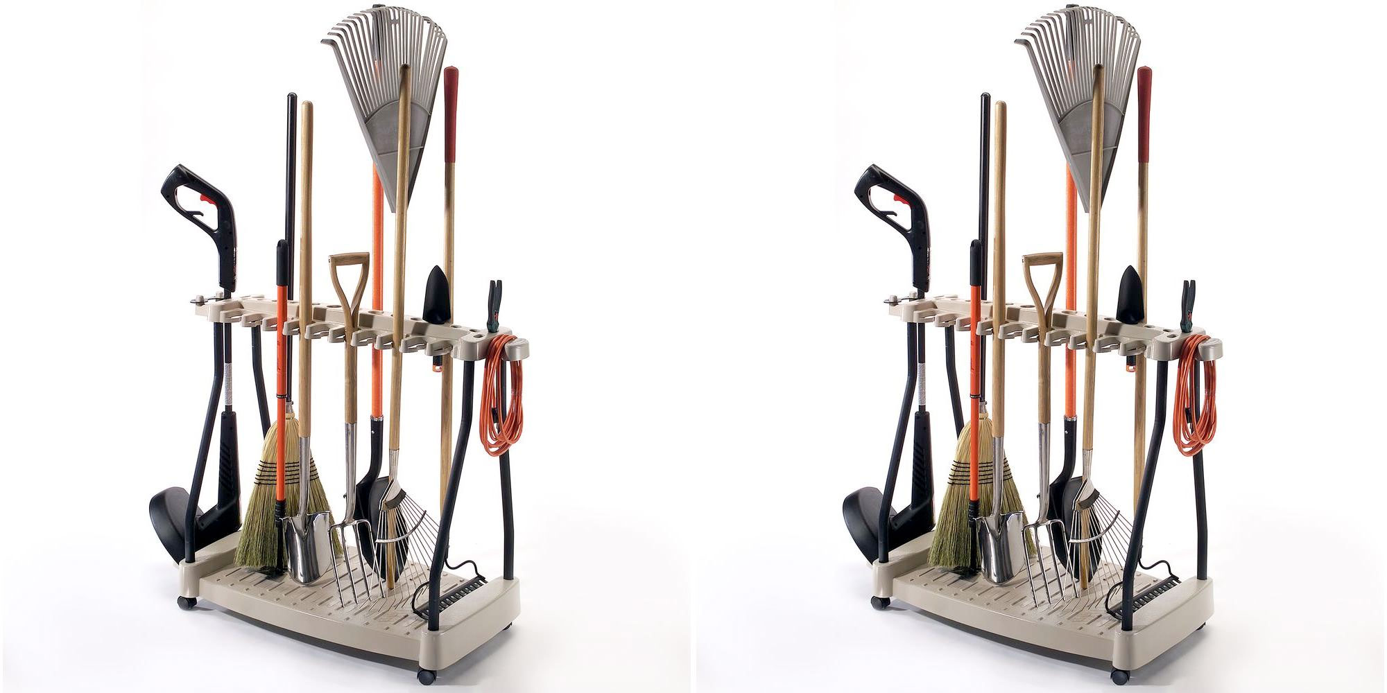 Keep Your Garden Tools Organized In Suncast s Wheeled Rack For 30 Reg 44 