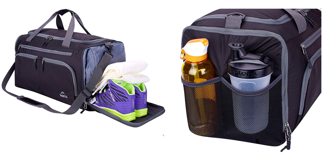 Store all of your gym essentials in this organized duffle bag for 18