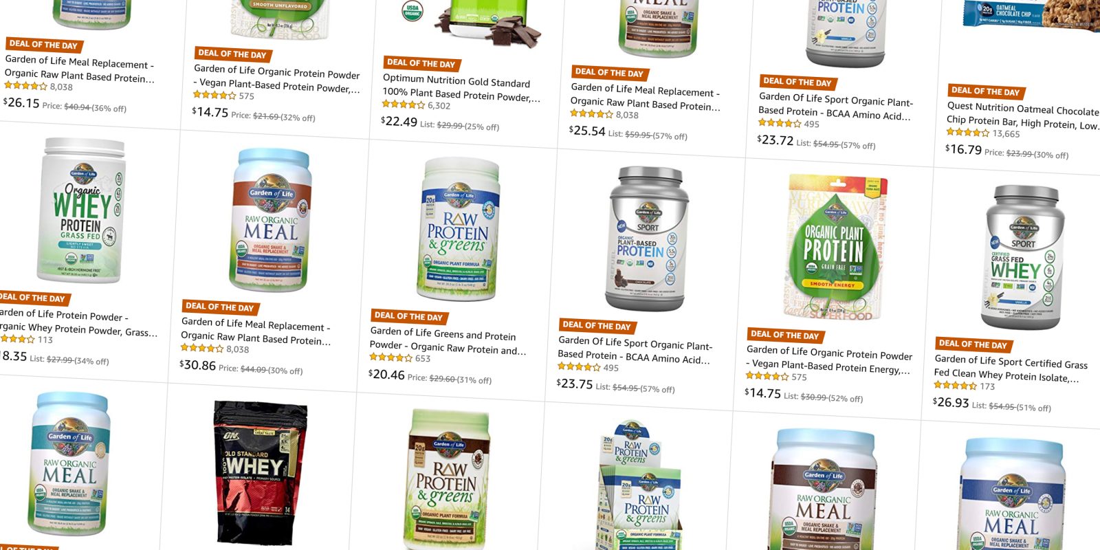 Amazon's Gold Box has toprated protein powder, more from 12 shipped